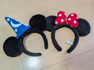 미키 미니 머리띠 커플 세트