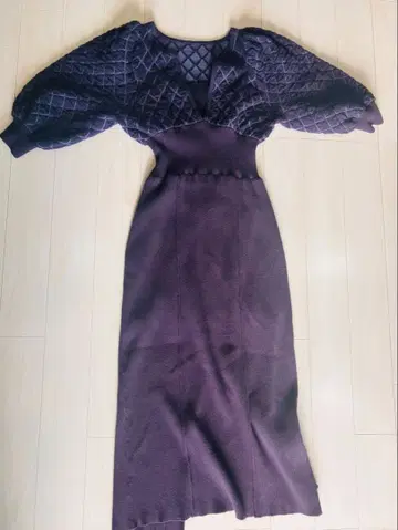 MERCU 퍼플 타이트 원피스