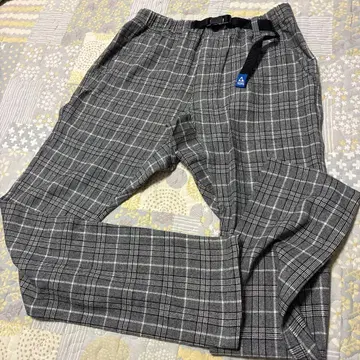 GERRY 그레이 체크 무늬 이지 팬츠