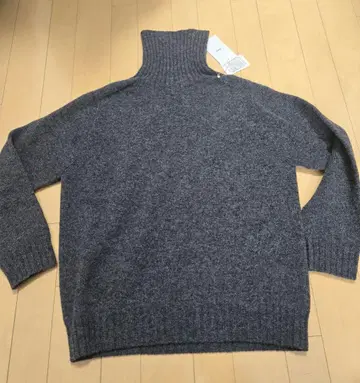 TANG 울 100% 하이넥 스웨터 일본제 미사용 새상품 택 포함