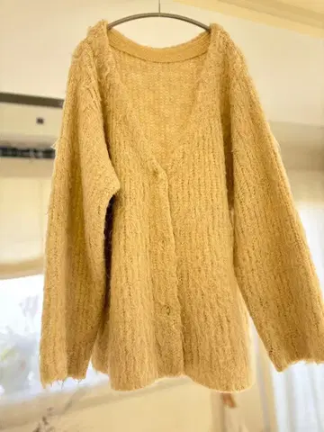 mystic 베이지 니트 가디건 F 사이즈