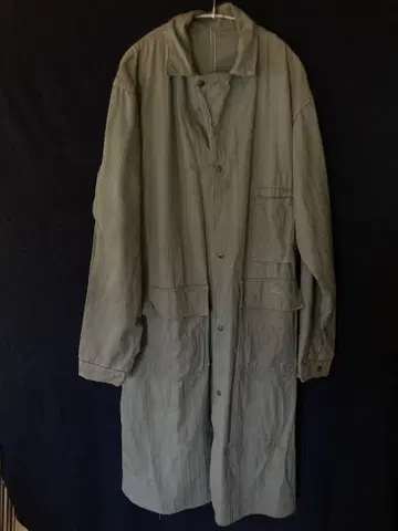 블루 그레이 메카닉 코트