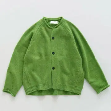 새상품 grin 그린 셰퍼드 Air 래글런 가디건 천연 세탁소