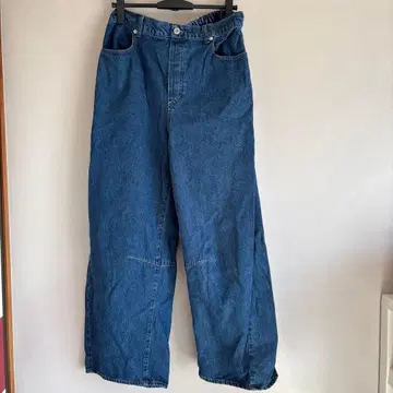 studio CLIP 커브 데님 팬츠 블루 80