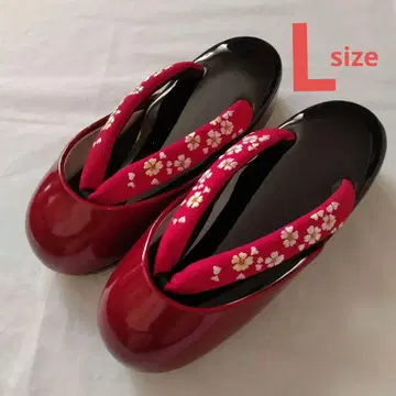 방한 조리 L 사이즈 자수 하나오