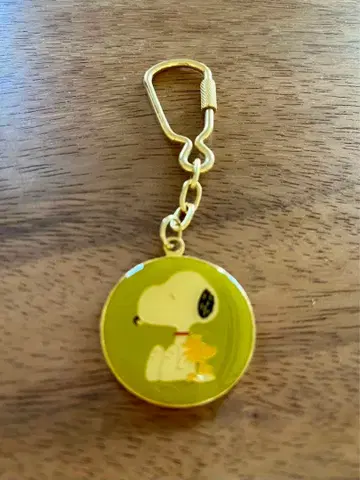 빈티지 쇼와 레트로 스누피 키링 미사용품