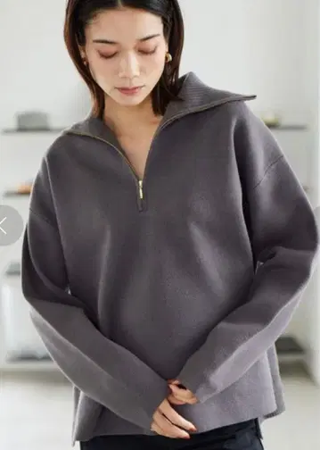 밴야드 스톰 하프 ZIP 니트 미사용 새상품