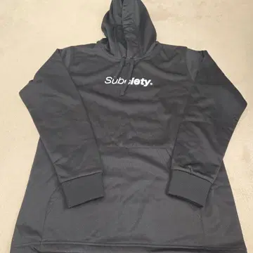 Subtlety 블랙 후드 부착 후드티 M