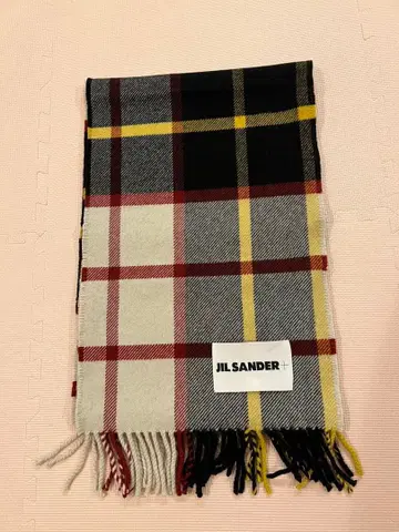 JIL SANDER 체크 무늬 머플러 클리닝 완료 몇 회만