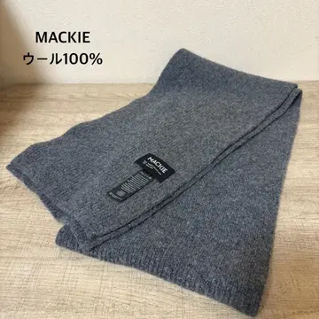 MACKIE 울 100% 머플러 그레이