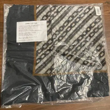 대형 스톨 캐시미어 체인 패턴 머플러