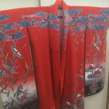 고급 홍가타 신부 후리소데 오비/오비 장식/오비끈