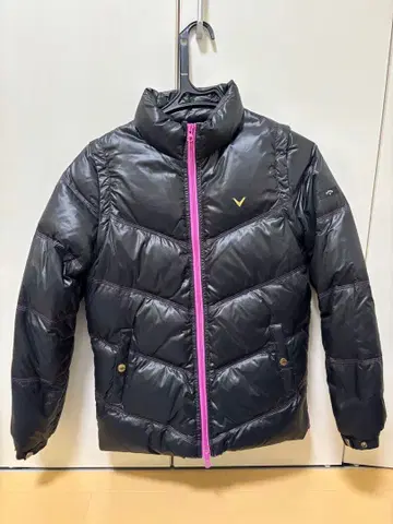 캘러웨이 여성용 2WAY 다운 자켓 블랙 M 사이즈