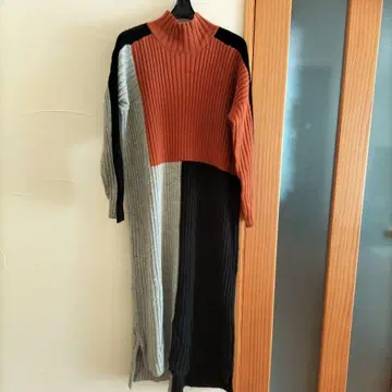 미사용 오즈모시스 니트 롱 원피스