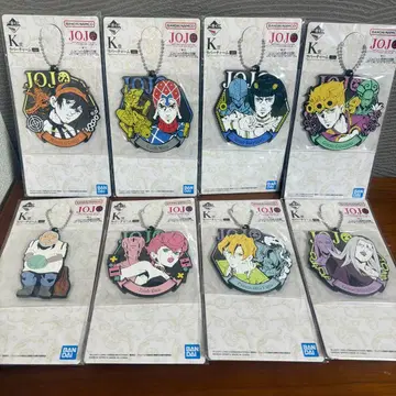 제일복권 죠죠의 기묘한 모험 GOLDEN WIND K상 러버 참 8종