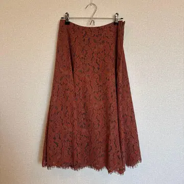 프리즈마트 테라코타 레이스 스커트