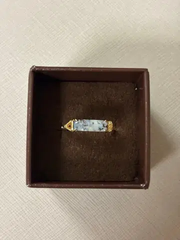 아가트 오팔 다이아 반지