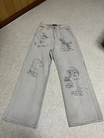 나인티나인 타일즈 그레이 데님 S 사이즈