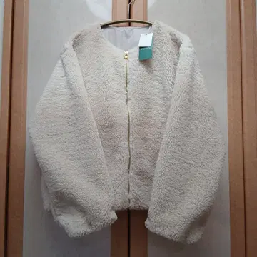 애프터눈 티 보아 노카라 자켓 새상품