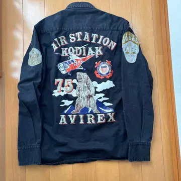 초특가 아비렉스 밀리터리 블랙 남성용 M 면100