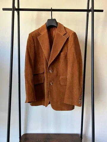 브라운 코듀로이 테일러드 자켓 루마니아산