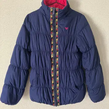 [ ROXY ] 다운 자켓 여성용 M 리버서블 네이비 x 빨간색