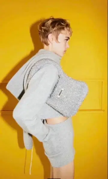 NKNIT 머플러 스톨 그레이