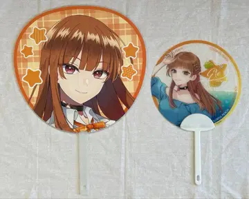 컬러풀 피치 에토 부채 2종