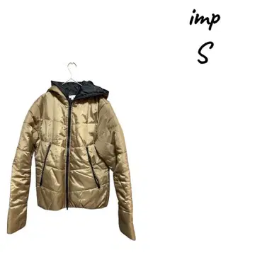 후드 부착 골드 다운 자켓 S 사이즈