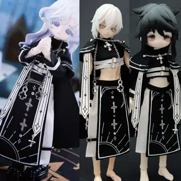 come4free 인형용 아웃핏 일식 세트 까마귀 깃털 계율