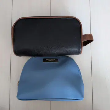 Ferragamo와 레이밴 트래블 파우치 퍼스트 클래스 어메니티 2개