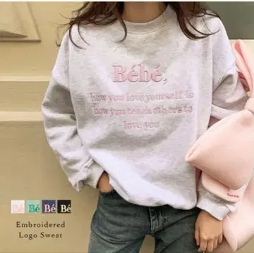 [ 미사용품 ] Amely 자수 로고 루즈 실루엣