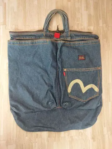 Evisu 데님 토트백