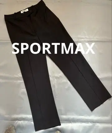 SPORTMAX 여성용 블랙에 가까운 네이비 컬러 팬츠 40 표기