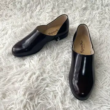 극미품 HARUTA Spock Shoes 슬립온 브라운 25 2E