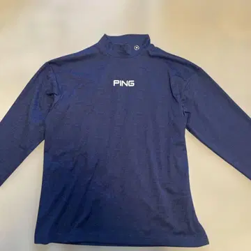 PING 긴팔 하이넥 의류 L 네이비
