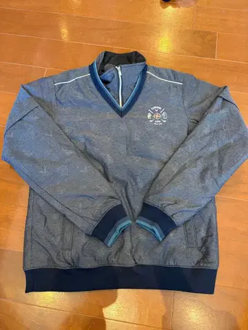 네이비 V넥 긴팔 자켓