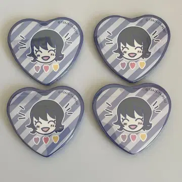 프리즘 스톤 카페 스즈 캔뱃지 하트 캔뱃지 4개