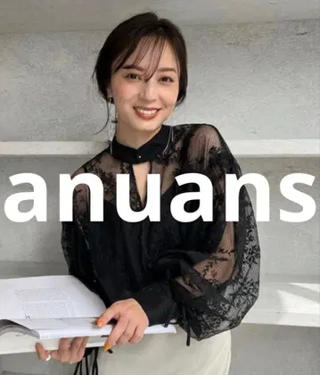 새상품급 anuans 긴팔 블라우스 FREE 블랙 여성용