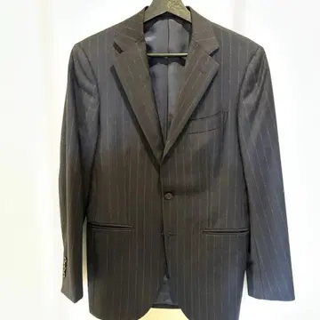 Beams 네이비 핀스트라이프 비즈니스 정장