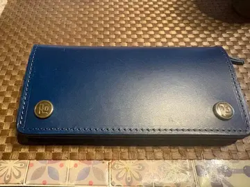 Rotar 블루 버튼 달린 장지갑