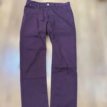 EDWIN 퍼플 슬림핏 컬러 팬츠