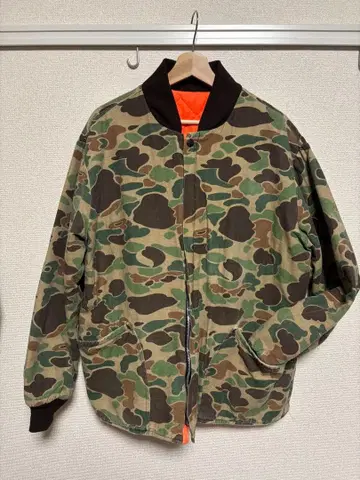 80년대 카벨라스 Cabela's 덕헌터 카모 리버서블 블루종