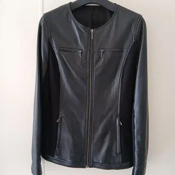 블랙 램 가죽 자켓 긴팔