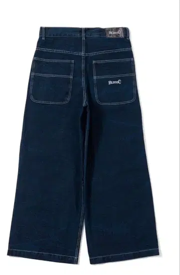 Bless U 다크 블루 와이드 팬츠