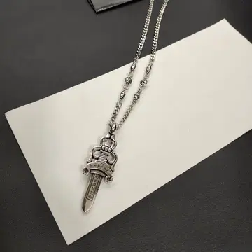 하츠 목걸이 대거 라지 사이즈 펜던트 실버