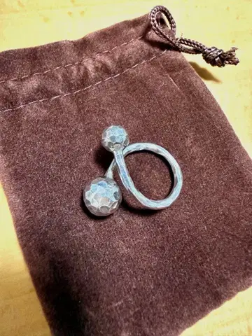 카렌 실버 반지 프리 사이즈 파우치 포함