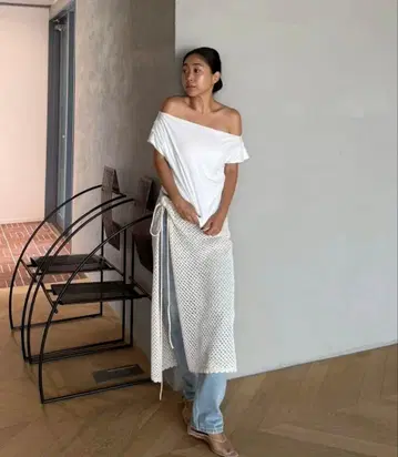 [ 미사용 새상품 ] 스트로우얀 Mesh 레이어드 스커트