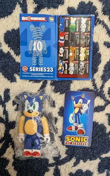 [ 시리즈 23 히어로 소닉 ] 베어브릭 내부 가방 미개봉 카드 포함