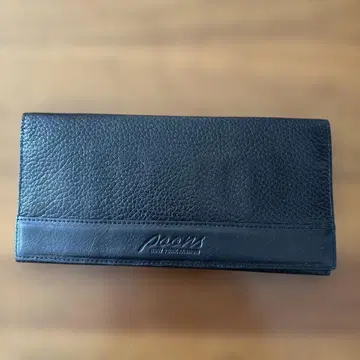 블랙 가죽 장지갑